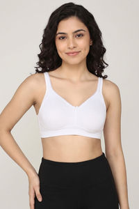 Zivame Double Layered Non Wired 3/4th Coverage Tshirt Bra - Bright White — thumbnail 2